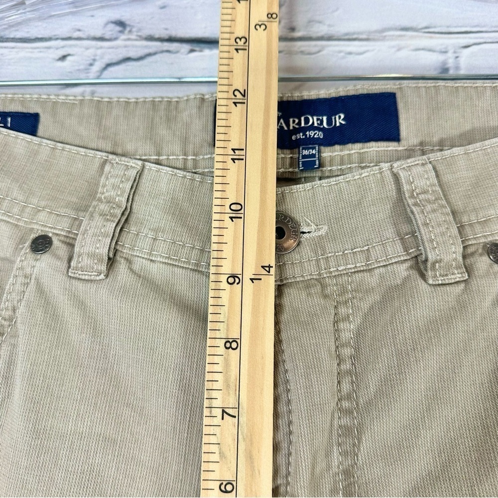 Atelier Gardeur Nigel 1 Regular Fit Men’s Chino Pants 34x32 Gray Beige - Picture 10 of 12